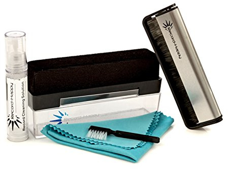 Vinyl Record Reinigungsbürste Kit – Premium LP Wartung Set by record-happy. Samt, antistatisch Karbonfaser für Pinsel, Mikrofasertuch und Stylus. Halten Ihre wertvollen Kollektion wie neu.