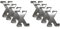 all-around24® 8 x Türhaken X-Form Edelstahl Handtuchhaken - Garderobenhaken - Haken - Handtuchhalter - Kleiderhaken - Schrankhaken