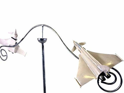 SK Style Wind Spinner Windmill Garden Stake - Typhoon Fighter