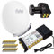 PremiumX Satelliten-Komplettanlage Fuba DAA 850 W Satellitenschüssel Alu Weiß 5-12 Multischalter LNB F-Stecker, 1 SAT 12 Teilnehmer