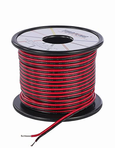 TUOFENG 22 Gauge Electrical Wire 30 Meter Reel 2 Pin Extension Cable 12V cable Wire para luz de tira de un solo LED 3528 5050