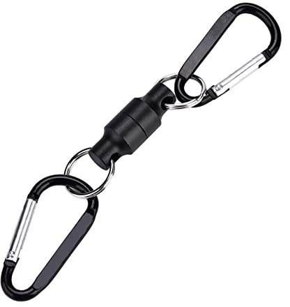 Fishing Magnetic Buckle Stainless Steel Fly Fishing Magnetic Net Release Clip Hanging Holder Lanyard Clip