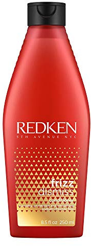 Redken Frizz Dismiss Conditioner für widerspenstiges Haar, Haarpflege gegen Frizz, Feuchtigkeits-Spülung für alle Haartypen, glättender Conditioner, mit Ölen und Smoothing Komplex, 250 ml