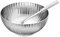 Georg Jensen Bernadotte Salzstreuer & Löffel, Ø 7,4 cm, polierte Spiegel Edelstahl von Sigvard Bernadotte