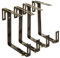 SIDCO Blumenkastenhalter 4 x Balkonkastenhalter Blumenkastenhalterung braun