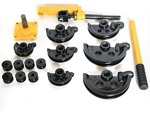 Curvadora Tubos, cobre curvadora tubos acero Tarea pesada Manual Doblador de Tubo Palanca Tipo Herramienta de Mano de Flexión de Tubería 10-25MM