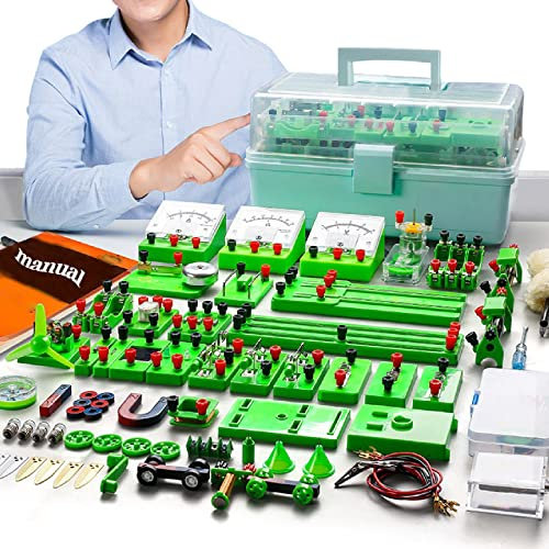 LXX STEM Physik Elektrizität und Magnetismus Experimente Kit Physik Elektrizität Schaltungen Set Physik Baukasten Elektrobaukasten für Kinder