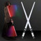 2pcs 19.6 LED Light Sword with Connector, 2-In-1 Retractable Glow Sword Light with 6 Music Modes & 7 Color Changing Battery Operated Light Swords Luminous Saber Toy for Kids Gift(2PCS)
