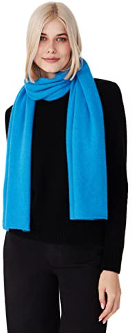 Style & Republic Kaschmir Schal Damen aus 100% Cashmere - dein kuscheliger Premium Schal für stilvolle Herbst- & Winter-Momente - Fancy blue