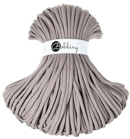 Bobbiny Jumbo 9 mm Rope-Garn 100 m Kordel (Pearl)