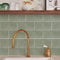 Alwayspon 10 Adhesivos de Vinilo para Azulejos de Pared, Impermeables, Despegar y Pegar, Transferencia de PVC para Cocina, Baño, Verde Salvia