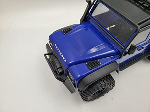 Copertura motore e griglia di aspirazione per Traxxas 1/18 TRX4M Defender RC Car, copertura di aspirazione dell'aria del cofano motore in metallo con cacciavite