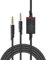 Aiivioll ASTRO Gaming A40 Replacement Extension Cable Inline Mute Cord Compatible With Astro A10 A40 A40TR Gaming Headsets Xbox One Ps4 Controller Audio Extension Cable (2M/Black)