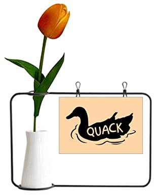 Künstliche Blumenvase, Motiv: Vögel, Quack Duck Cucoloris