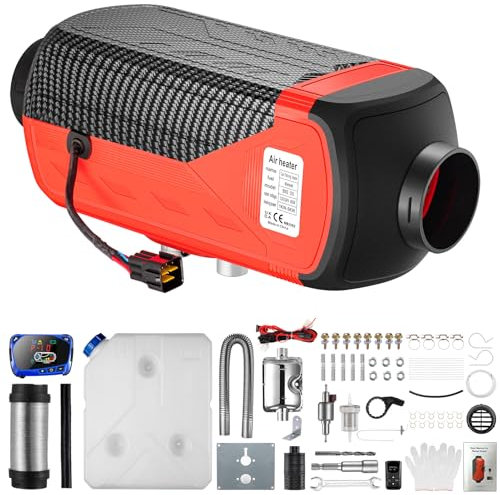 Redriver Diesel Standheizung, 12V/24V Air Heater, 10 Min Schnellaufheizung, Timer, Überhitzungsschutz, Leise Heizung, LCD-Display, Fernbedienung, für Auto, LKW, Wohnmobil, Boot 2KW 5KW 8KW