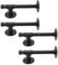 MECUTP 4PCS Rohr Regalhalterung, Industrial Regalhalter, Retro Wandregal Halterung, Dekorationen Schwimmende Regale Vintage Regal Halterung Wand Für Küche Schlafzimmer Büro Bad