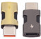 NFHK 2 Stück/Set USB-C Typ C Stecker auf 8P Buchse Power 480 Mbps Datenadapter kompatibel mit iPhone 15 & Android & Tablet