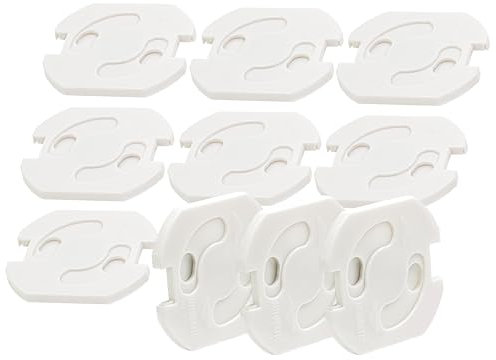 BIGtec Steckdosen Kindersicherung 10 Stück Steckdosenschutz Kinder Steckdosensicherung Steckdosenleisten Baby Kleinkind Sicherung Schutz mit Drehmechanik