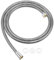 FEVONE Manguera ducha 1.5m flexo PVC chuveiro ducha liso plata & Negro, flexo de ducha de repuesto con conexiones de latón, conexión universal G 1/2 pulgadas ducha antitorsión