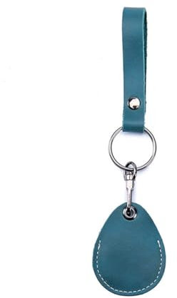 SHTGOI Porte-cartes d'accès en cuir - Organiseur avec porte-badge Airtag RFID Pod - Anti-gouttes d'eau - Anti-rayures - Porte-clés avec une mini poche