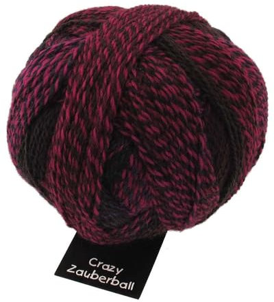 Schoppel Zauberball Crazy | Nachhaltige Sockenwolle mit Farbverlauf | Sockengarn zum Stricken oder Häkeln | bunte Strumpfwolle 100g (2082 Charisma)