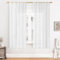 Softalker Scheibengardine Bistrogardine Gardinen Weiss Transparent in Leinen-Optik Vorhang Kurz Durchsichtig 120 cm Hoch Fenstervorhang Deko für Schienen Schlafzimmer, Küchen, 140 cm Breit, 2er Set