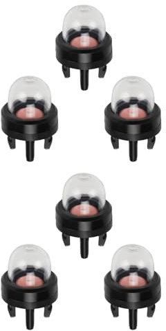 (6pk) 188-512 188-512-1 Snap in Primer Bulb Replacement for 2-Cycle Small Engine Poulan Echo Chainsaw Ryobi BP42 Homelite Bolens String Trimmer Leaf Blower 125B 125BX 125BVX 530047721 503936601