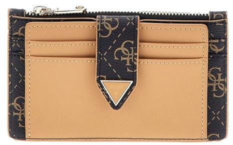 GUESS Noreen Card Holder Brown Multi