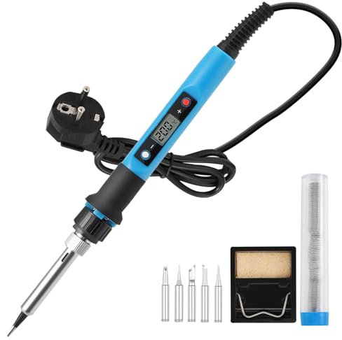 Visible soldador eléctrico de 100 W kit de soldadura temperatura ajustable 180 ℃ ~ 480 ℃, soldador electrónico de precisión interruptor ON/OFF