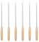 6 Stück Grillgabeln Fonduegabeln Edelstahl,Fondue Gabeln Set,Edelstahl Fondue Gabel,Fondue Sticks mit Holzgriff für Obst,Gemüse,Käsefondue Geröstete,Marshmallows,Käse,Schokolade,Fondue,Braten-Silber