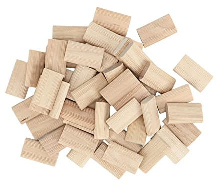 50 Stück Hochwertige, Lose Domino-Zapfen aus Buchenholz Zum Spleißen von Möbeln und Schränken