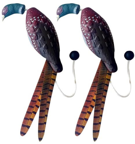 Breeshy 2 Stück Fasanen-Dummy-Stoßstangenspielzeug für Ausbildung Von Retriever-Hunden auf der Jagd, Trainer Zur Erkennung Von Jagdenten, Fasanen