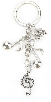 Tranbath Personalisierter Edelstahl-Schlüsselanhänger Mit Musik Symbol-Anhänger, Geschenk Für Frauen Und Männer, Geburtstags- Oder Feiertagsgeschenk Für Freundin, Mutter Oder Guter Freundin