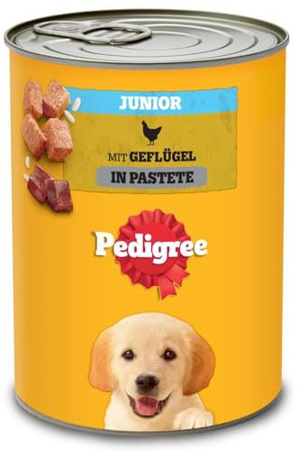 Pedigree DOGCARE CAN Wet (Poultry & Rice) Chunks IN LOAF JUNIOR 12 x 800G Single Standard
