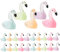 ibasenice Landschaft Flamingo Modelle 30 Stücke Harz Garten Flamingo Figuren Mini Decor