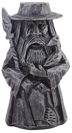 Ejoyous Odin Wikingerstatue aus Kunstharz, Wikinger-Statue Kunsthandwerk Ornamente Viking Skulptur Handwerkskunst mit Speerform für Garten Dekoration (Audding - Langwaffe)