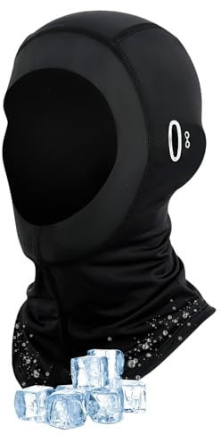 CKDSA Sommer Sturmhaube für Herren und Damen Kühlung Seide Balaclava Motorrad Sturmmaske mit Brillenlöchern Elastisch Dünn Atmungsaktiv UV-Schutz für Outdoor Sports Radfahren Motorradfahren Schwarz