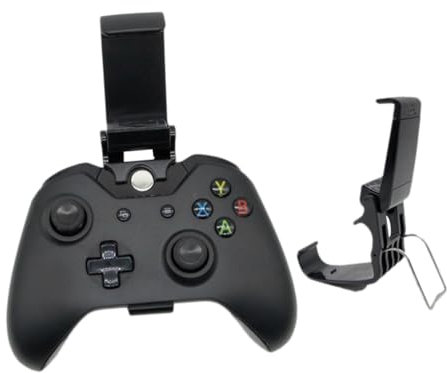 Lurrose 2Pc Gamepad Holder Clip Stand Controller Mount for Mobile Phones Ergonomic Design Secure Fit for Xbox One Gamepad Black