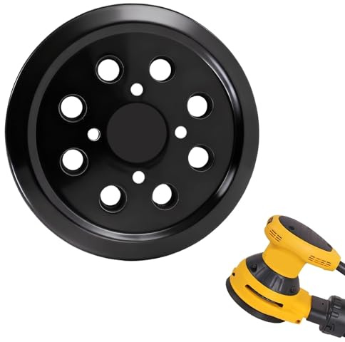 Almohadillas de Recambio para Lijadora de 5 Pulgadas y 8 Agujeros, Plato de Apoyo para Discos de Pulido de 125 mm, para Lijadoras Eléctricas Disco de Pulido