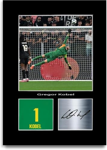 LJW Prints Gregor Kobel Football Player 2025-2026 Druck signiert Autogramm Foto Poster für Dormund Fans