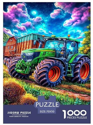 Farm Traktors Puzzle 1000 Teile Schwer Puzzle Spielzeug Lernspiel Für Erwachsene Kinder 70x50cm/1000pcs