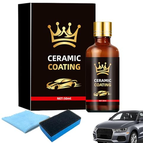 Keramikversiegelung Hydrophober Keramik-Glanz-Detailer | 50 ml Autoglas-Reinigungsmittel Für den Lastwagen, Kraftfahrzeug, Pickup, SUV, Wohnmobil, Outdoor, täglich, Garage und