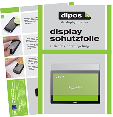dipos I 2X Schutzfolie matt kompatibel mit Acer Switch 3 SW312-31 Folie Displayschutzfolie