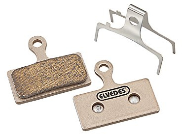 Elvedes 10 Stück Paar Bremsbeläge métallic Velo/MTB/E-Bike/Route für Shimano br-m666/M785/M985/M988/R785/RS785 Unisex Erwachsene, Gold