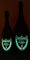 Dom Perignon magnum 1,5L et 75cl luminous décoration (vides et fermées) design d'intérieur