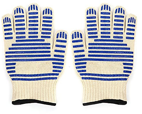 1 Paar Schutzhandschuhe Feuerfeste, hochtemperaturbeständige Mikrowellenhandschuhe für Küche und Backofen