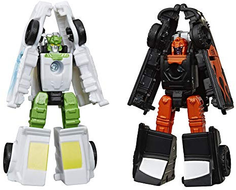 Transformers Toys Generations War for Cybertron: Earthrise Micromaster WFC-E3 Hot Rod Patrol 2er-Pack – Kinder ab 8 Jahren, 3,8 cm