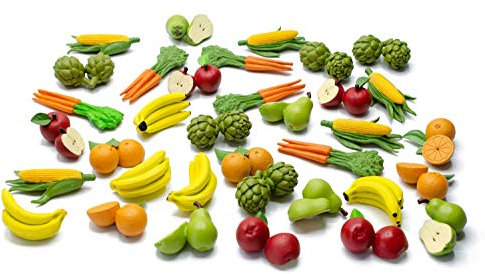 Miniblings 35x Gemüse Obst Kaufmannsladen Lebensmittel Figur Essen Apfel Banane