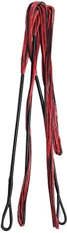 AMEYXGS Bogenschießen 60-70 Zoll Bogensehne Handgefertigte Ersatz-Bogensehne für traditionelles Recurve-Bogen-Langbogen-Zubehör (rot und schwarz, 62 Zoll)