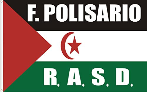 BANDERA SAHARA OCCIDENTAL FRENTE POLISARIO. CALIDAD RASO ESTANDAR. MEDIDA GRANDE 150X90
